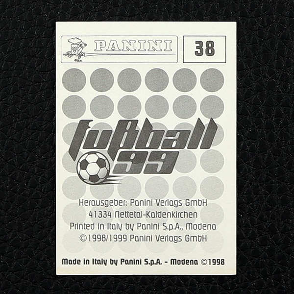 Oliver Kahn Panini Sticker No. 38 - Fußball 99