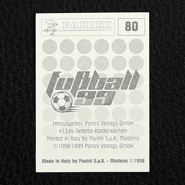 Ulf Kirsten Panini Sticker Nr. 80 - Fußball 99