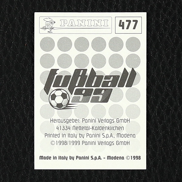 Ulf Kirsten Goldsticker Panini Sticker Nr. 477 - Fußball 99