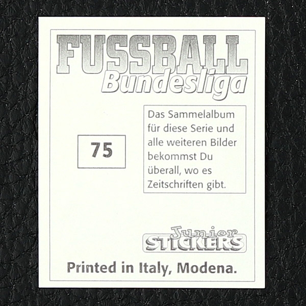 Slaven Bilic Panini Sticker Nr. 75 - Fußball Bundesliga 94/95