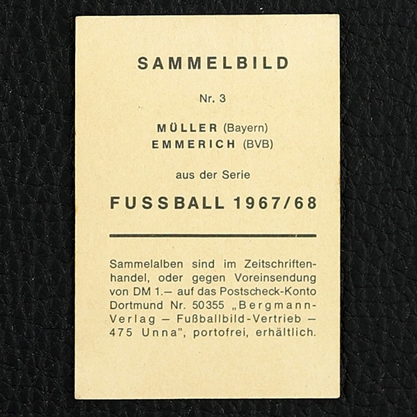 Müller / Emmerich Bergmann Nr. 3 - Fußball 1967/68