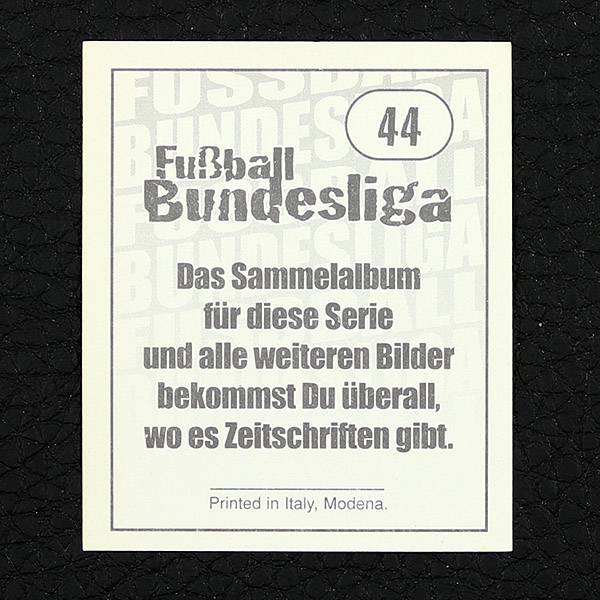 Bruno Labbadia Panini Sticker No. 44 - Fußball 97-98 Endphase