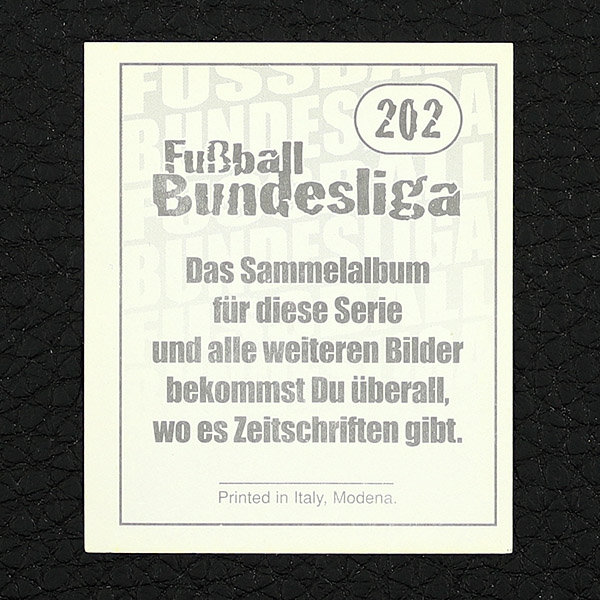 Jens Lehmann Panini Sticker Nr. 202 - Fußball 97-98 Endphase