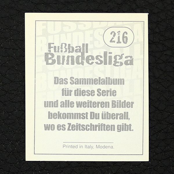 Thomas Berthold Panini Sticker Nr. 216 - Fußball 97-98 Endphase