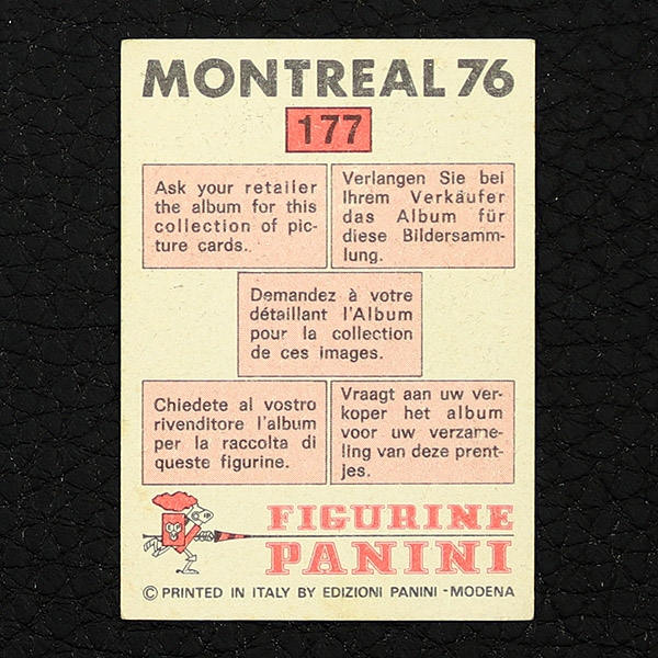 Emilio Correa Panini Sticker No. 177 - Montreal 76 - boxer