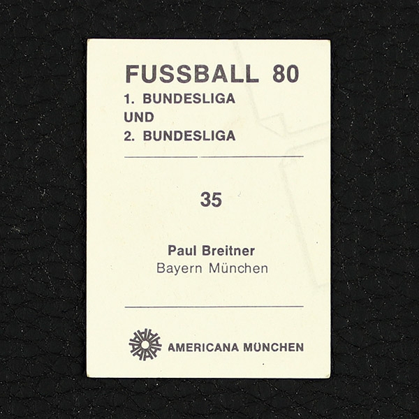 Paul Breitner Americana Sticker Nr. 35 - Fußball 80