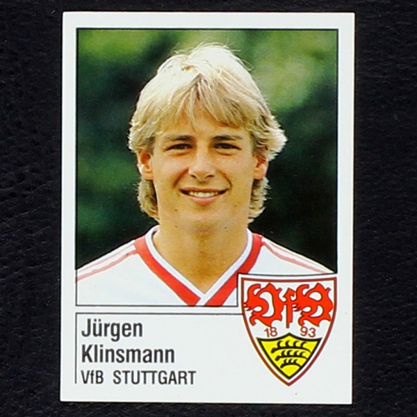 Jürgen Klinsmann Panini Sticker No. 296 - Fußball 87