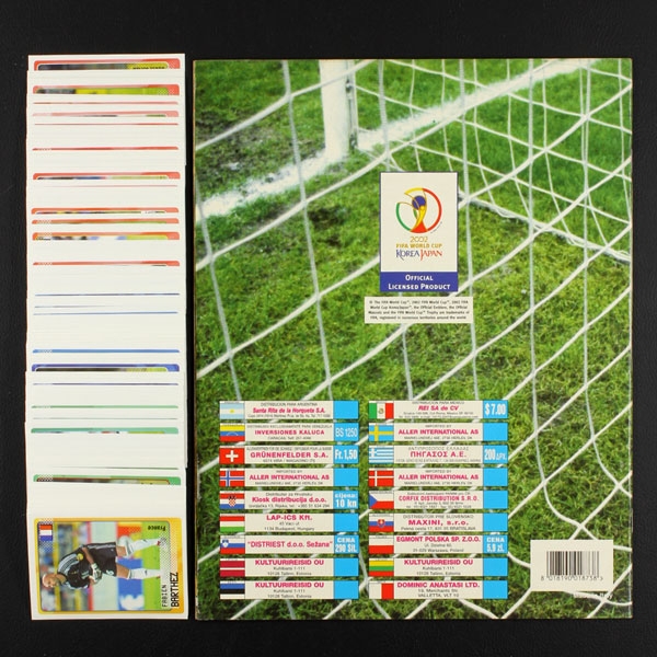 Road to Korea Japan 2002 Panini Sticker Album komplett