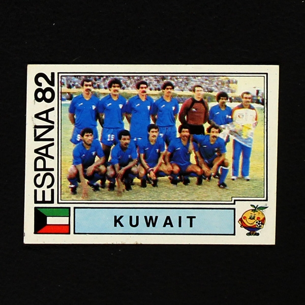 Espana 82 No. 229 Panini sticker Kuwait Team