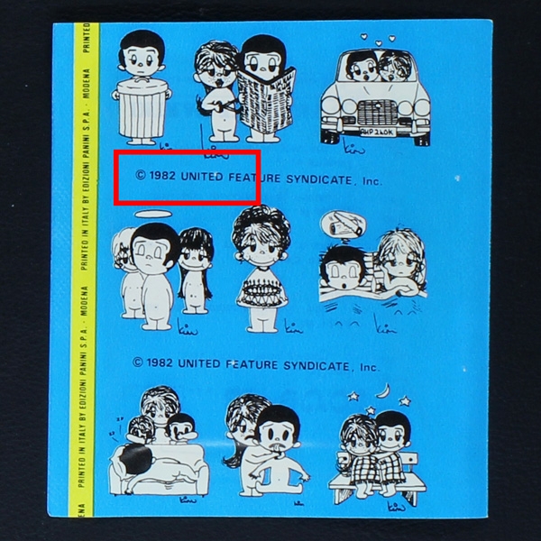 Love is... Liebe ist.. Panini 1982 Sticker Tüte