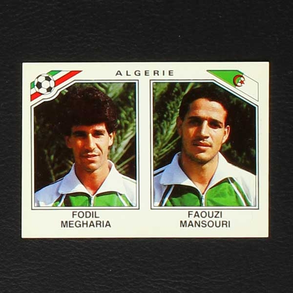 Mexico 86 No. 232 Panini sticker Megharia - Mansouri