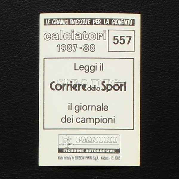 Frank Mill Panini Sticker Calciatori 1987