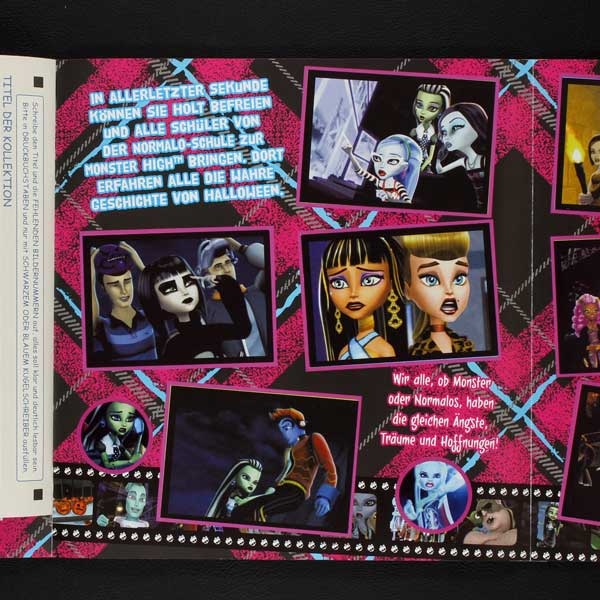 Monster High skrull life Panini Sticker Album komplett
