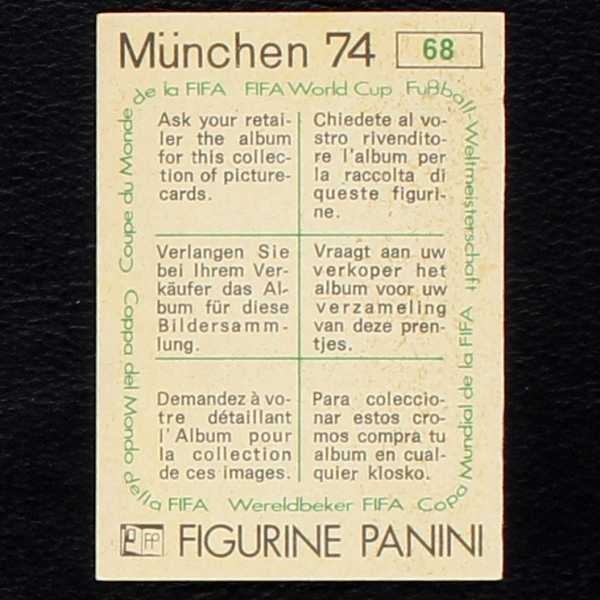 Tip und Tap Sticker Nr. 68 Panini - München 74
