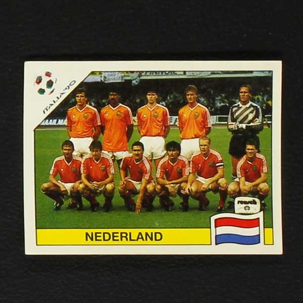 Italia 90 Nr. 404 Panini Sticker Nederland Mannschaft