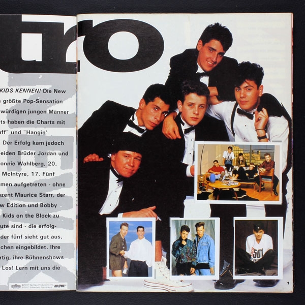 New Kids on the Block Euroflash sticker album complete
