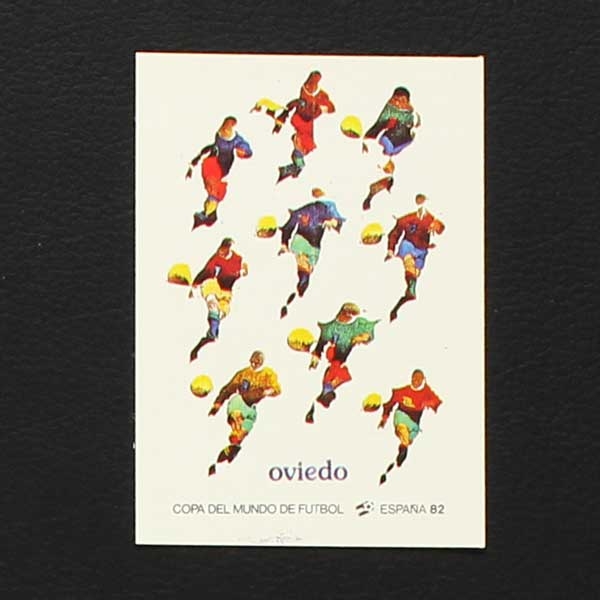 Espana 82 No. 017 Panini sticker Oviedo poster