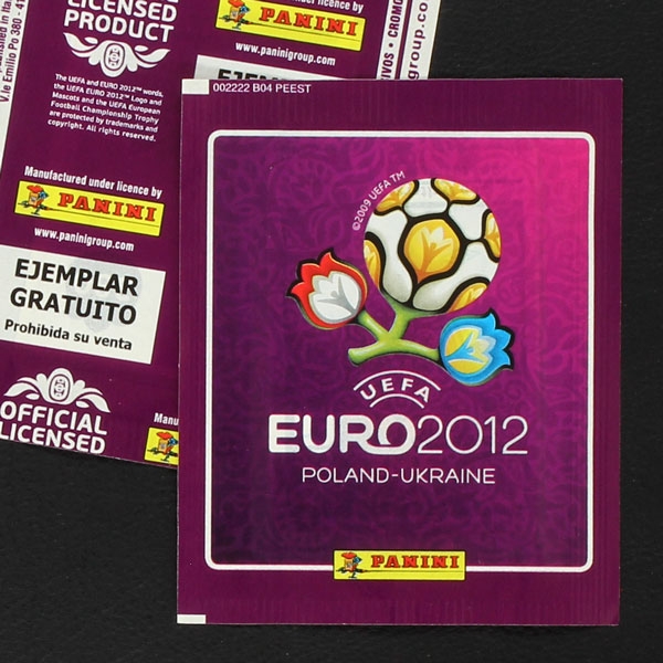Euro 2012 Panini Sticker Tüte spanische promo Version