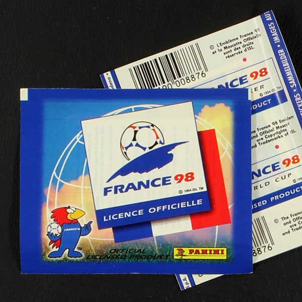 France 98 WM Panini Sticker Tüte