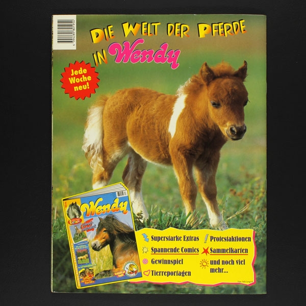 Pferde und Ponys Hobby Panini Sticker Album komplett