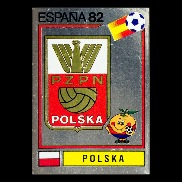 Espana 82 No. 054 Panini sticker Polska badge