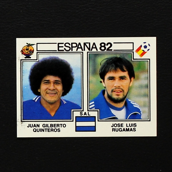 Espana 82 No. 223 Panini sticker Quinteros - Rugamas