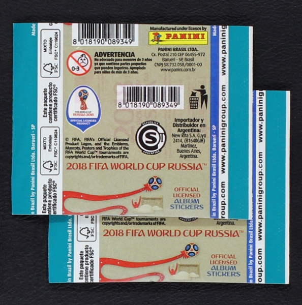 Russia 2018 Panini Sticker Tüte - kolumbianische Version 2x