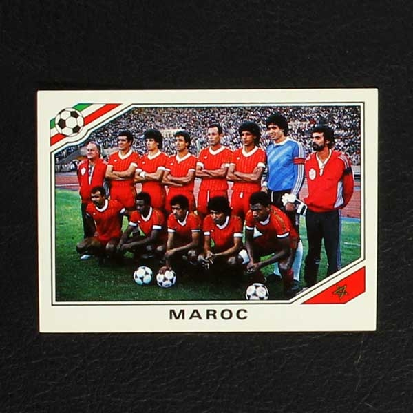 Panini STICKER MEXICO 86 N 421 MAROC WITH BACK VERY GOOD! 