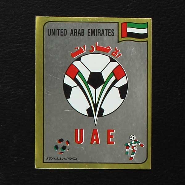 Italia 90 No. 305 Panini sticker United Arab Emirates badge