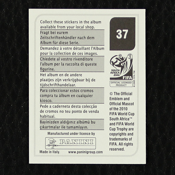 Lucas Thwala Panini Sticker Nr. 37 - South Africa 2010