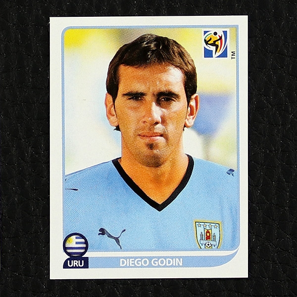 Diego Godin Panini Sticker No. 72 - South Africa 2010