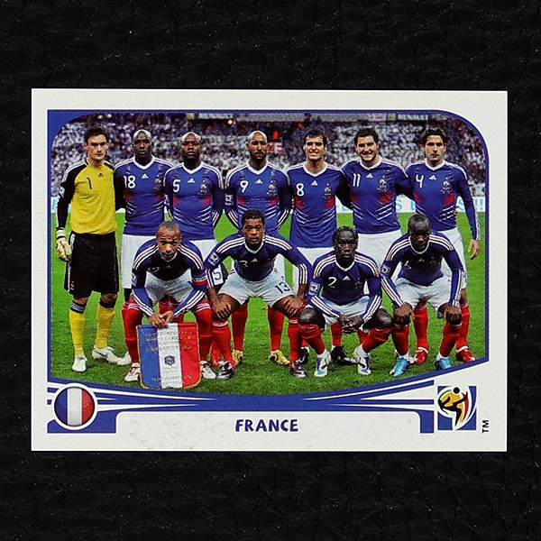 France Team Panini Sticker No. 87 - South Africa 2010