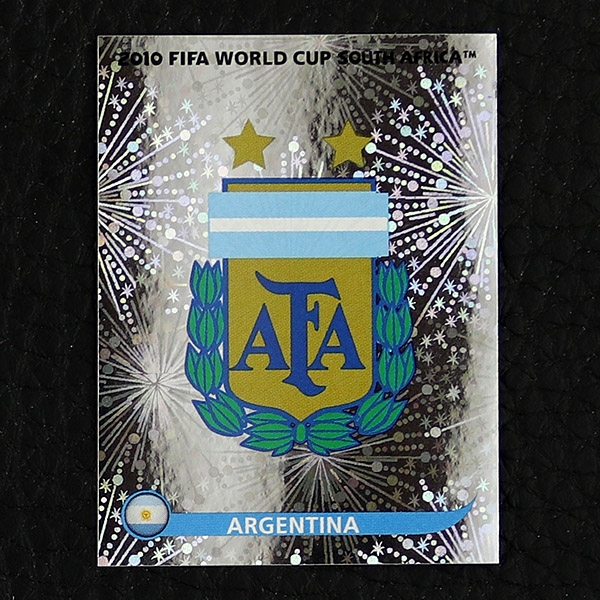 Panini 107 Logo Emblem Argentina Argentinien FIFA WM 2010 Südafrika 