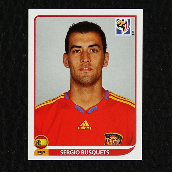 Sergio Busquets Panini Sticker No. 571 - South Africa 2010