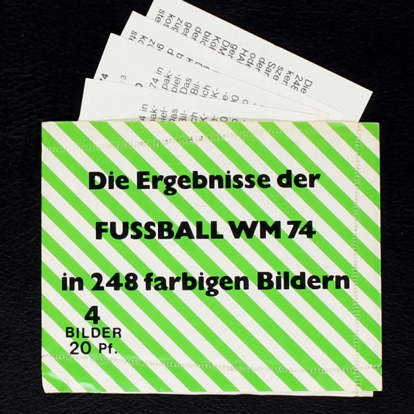 Fußball WM 74 Stockhaus Sticker Tüte