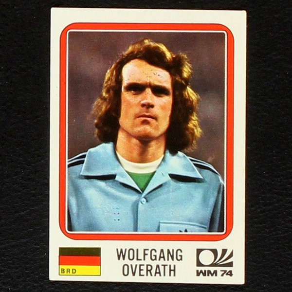 Wolfgang Overath Sticker No. 96 Panini - München 74
