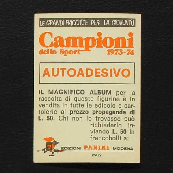 Amaro Amancio Panini Sticker Campioni dello Sport 1973