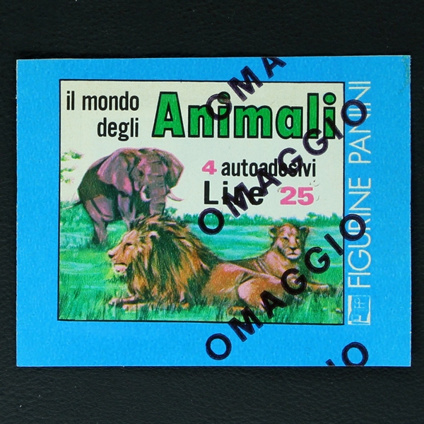 Il Mondo degli Animali 1974 Panini Sticker Tüte