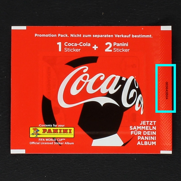 Russia 2018 Coca Cola Panini Österreich Variante + Nummer