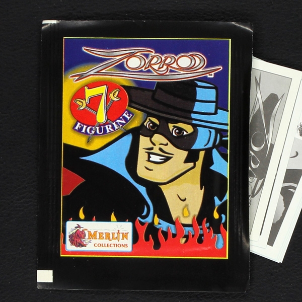 Zorro 1998 Merlin Sticker Tüte
