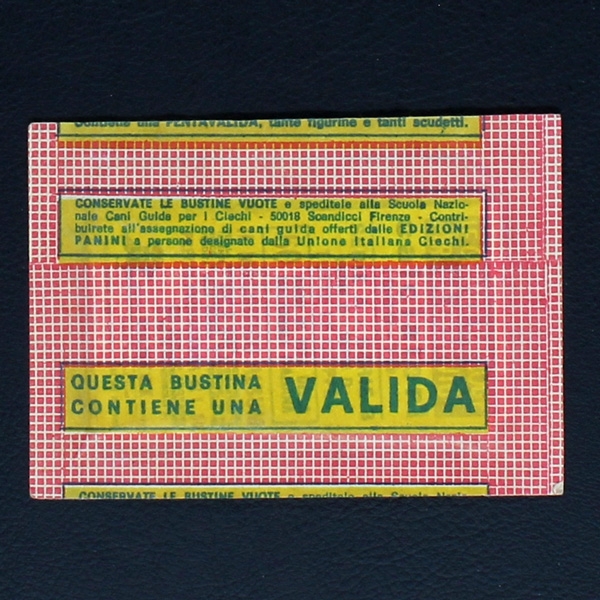 Calciatori 1969 Panini Sticker Tüte