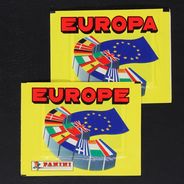 Europe 1989 Panini sticker bags 2 variants