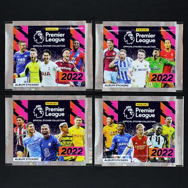 Premier League 2022 Panini Sticker Tüte - 4 Versionen