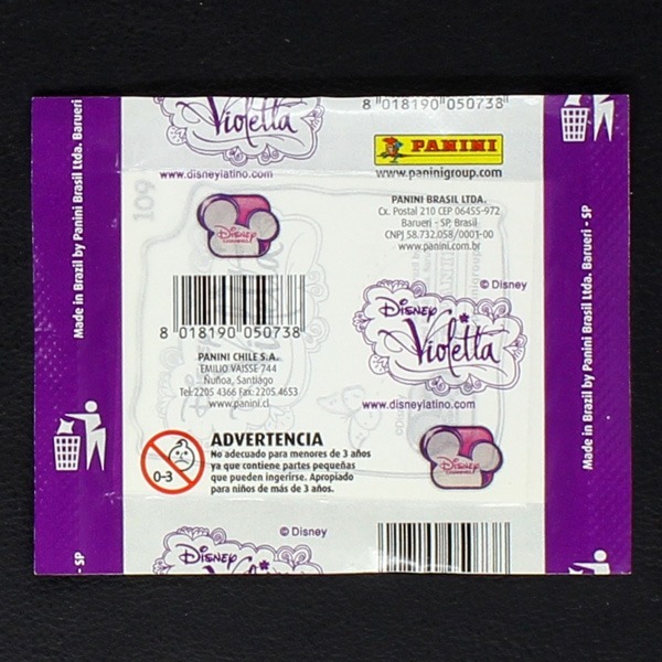 Violetta Panini Sticker Tüte - Brasil Version