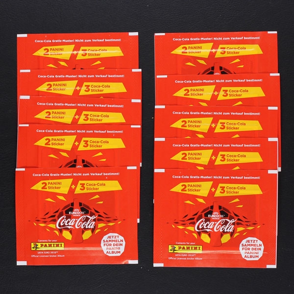 Euro 2016 Panini Sticker Tüten Coca Cola Variante