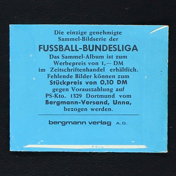 Unsere Fußballstars 1973 Bergmann Tüte