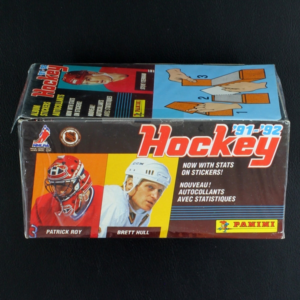 Hockey 91 NHL Panini Box mit 100 Sticker Tüten