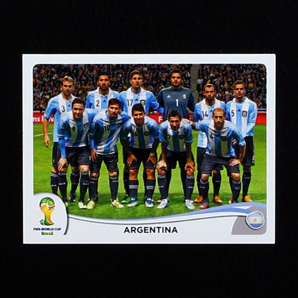 Brasil 2014 No. 413 Panini sticker Argentina team