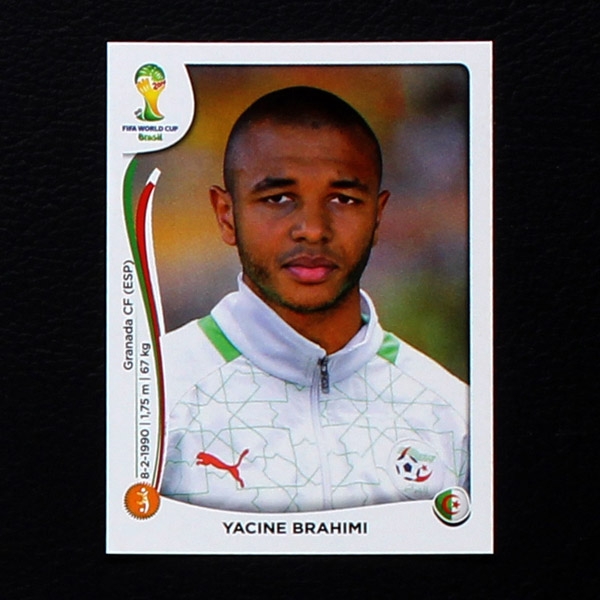 Brasil 2014 No. 595 Panini sticker Yacine Brahimi