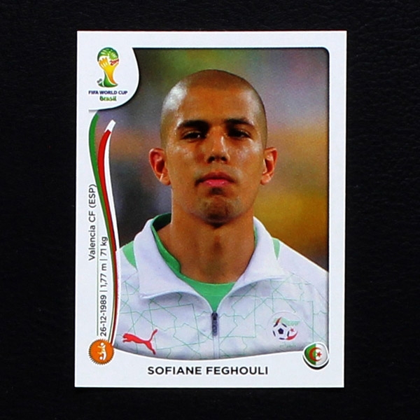 Brasil 2014 No. 597 Panini sticker Sofiane Feghouli